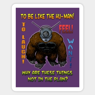 Ro-Man (with quote) Sticker
